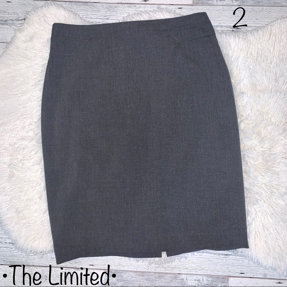 The Limited Gray Pencil Skirt, Size 2